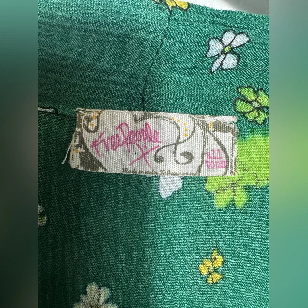 Free People Hidden Hills Floral Boho  Maxi Kimono Duster - Picture 12 of 15